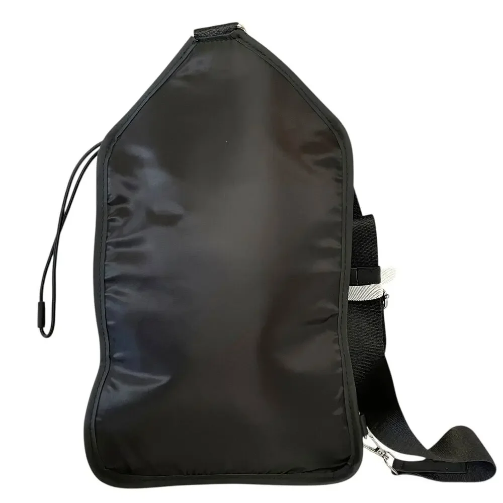 New! Rabanne Black Drawstring Sling Bag Crossbody Single-Strap Backpack NWOT